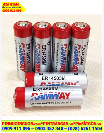 RAMWAY ER14505M; Pin nuôi nguồn RAMWAY ER14505M AA 2200mAh lithium 3.6v chính hãng